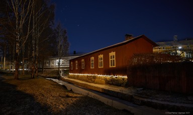 Jokimaisema Raumajoen varrelta.